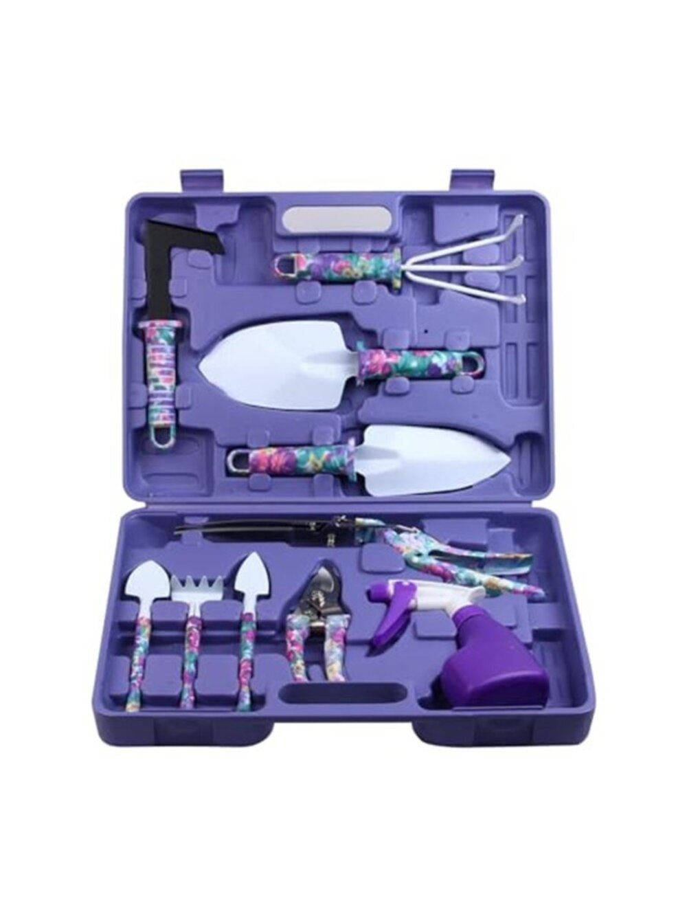 Garden Tool Set Gardening Kit Hand Tools Pruning Shears Rake Shovel Case